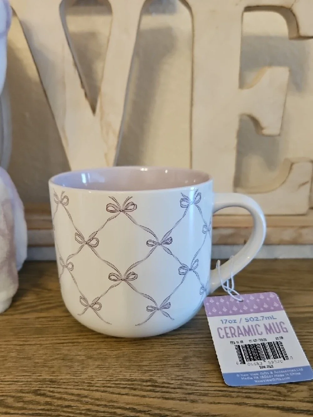 Plush Bow Throw Blanket & Mug